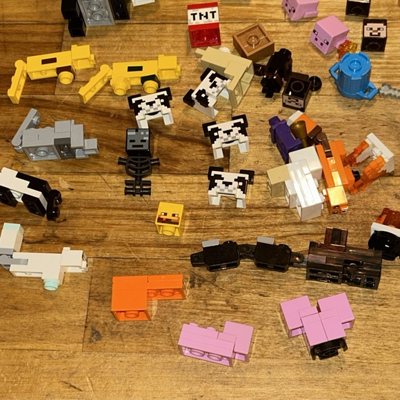 Lego Minecraft Minifigure & Animal Part / Accessory Lot C1 - Picture 5 of 5